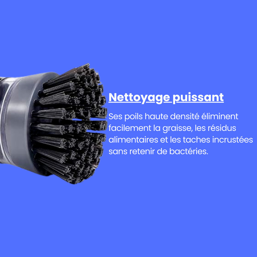 Brosse à vaisselle avec distributeur de savon multi-usages