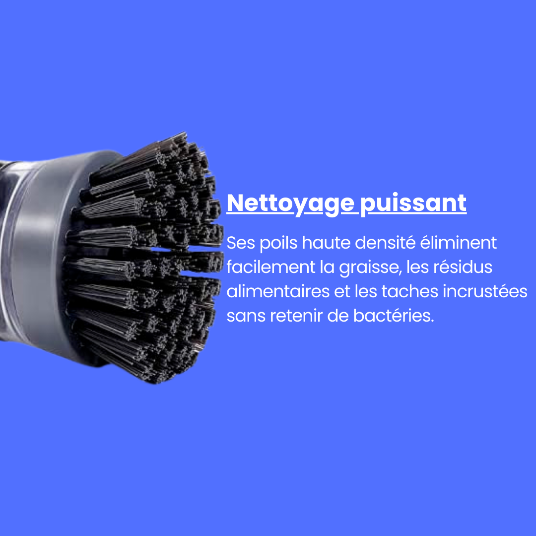 Brosse à vaisselle avec distributeur de savon multi-usages