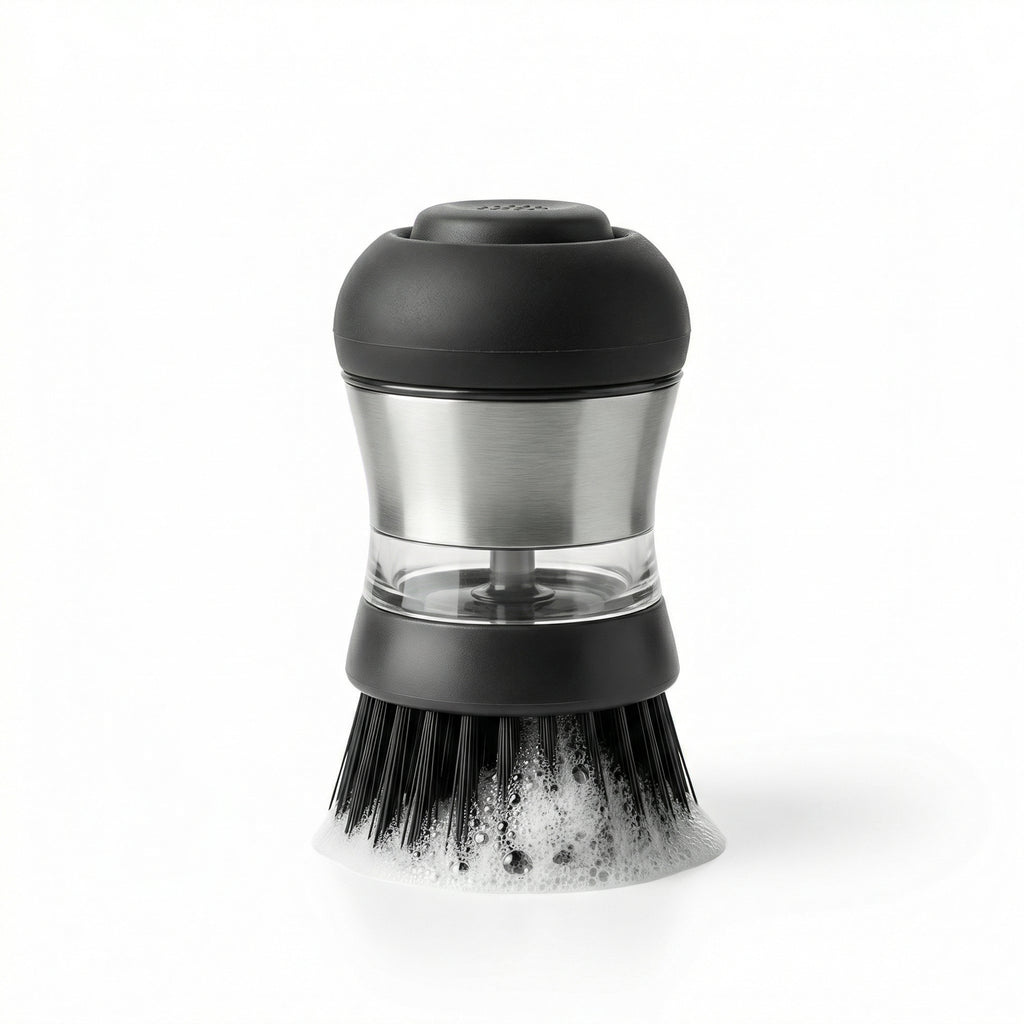 Brosse à vaisselle avec distributeur de savon multi-usages